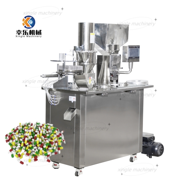 Máquina de enchimento de cápsulas semiautomática de alta precisão 1# para uso médico