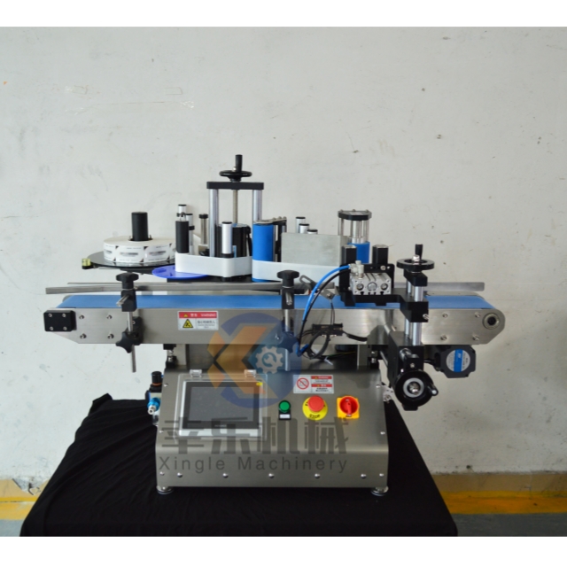 Máquina de rotulagem de mesa inteligente para garrafas de plástico