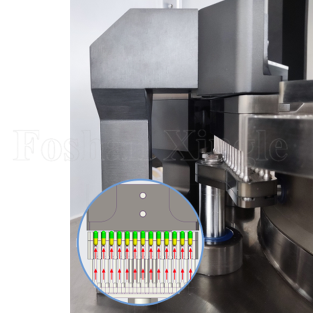 Máquina de enchimento automática de cápsulas de pó de ervas de alto rendimento para uso médico