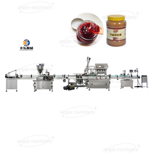Linha de produção de embalagem para enchimento automático de pasta de geléia de garrafa