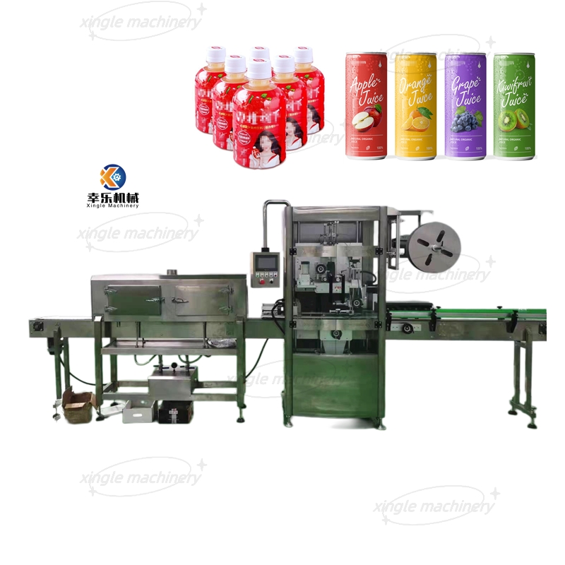 Máquina de rotulagem de manga retrátil totalmente automática para bebidas e alimentos para garrafas