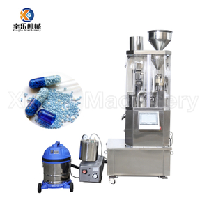 Máquina de enchimento automática de cápsulas NJP-400 em aço inoxidável com tela sensível ao toque
