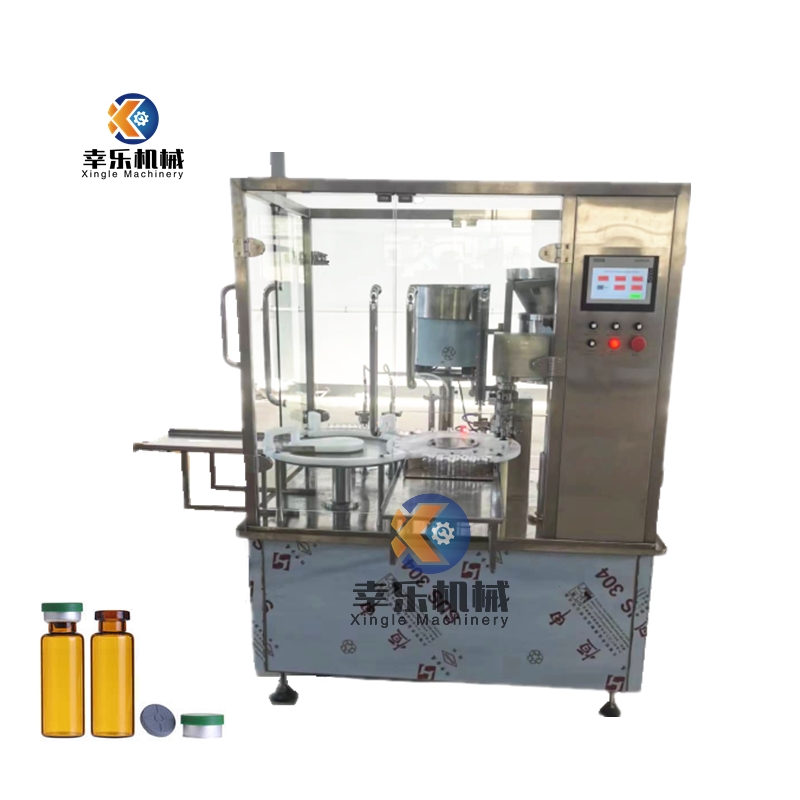 Máquina de enchimento e tampagem de frasco líquido cosmético principal duplo