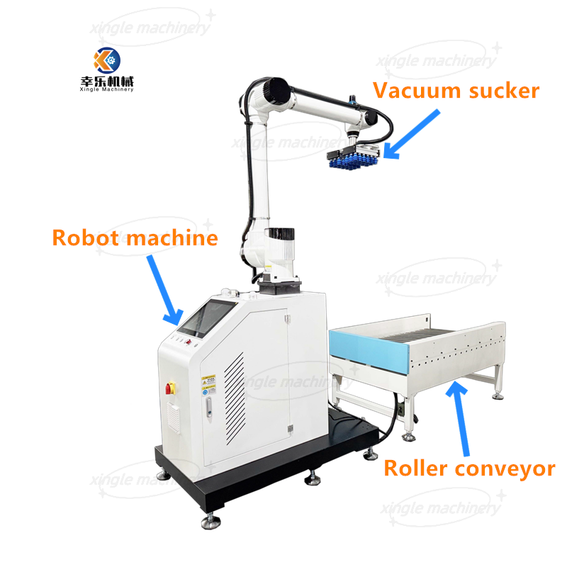 Paletizador robótico colaborativo portátil automático da caixa da caixa do saco