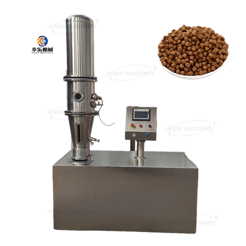 Máquina granuladora de ebulição para secagem em leito fluidizado de alimentos farmacêuticos