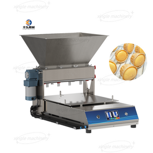 Máquina de enchimento automática pequena de mesa para fazer cupcakes de chocolate