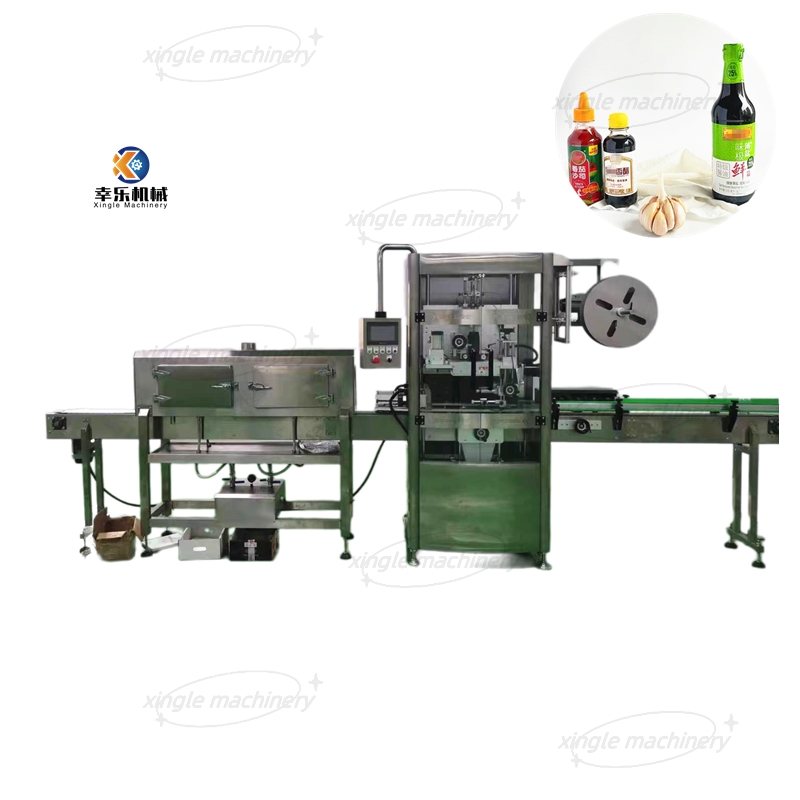 Máquina de rotulagem de manga retrátil totalmente automática para bebidas e alimentos para garrafas