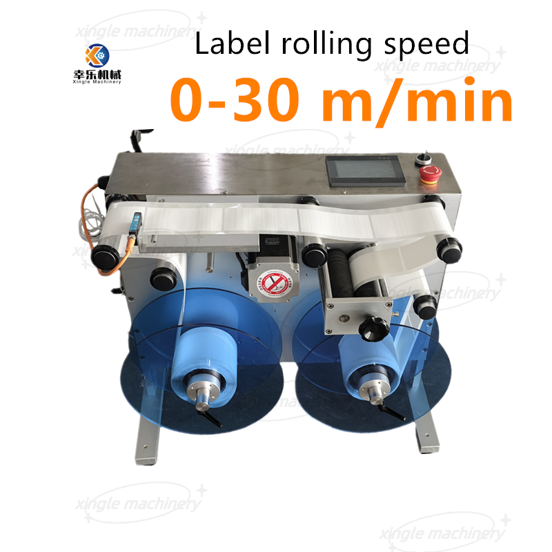 Máquina automática de rebobinamento de etiquetas para rebobinador de rolo elétrico de mesa