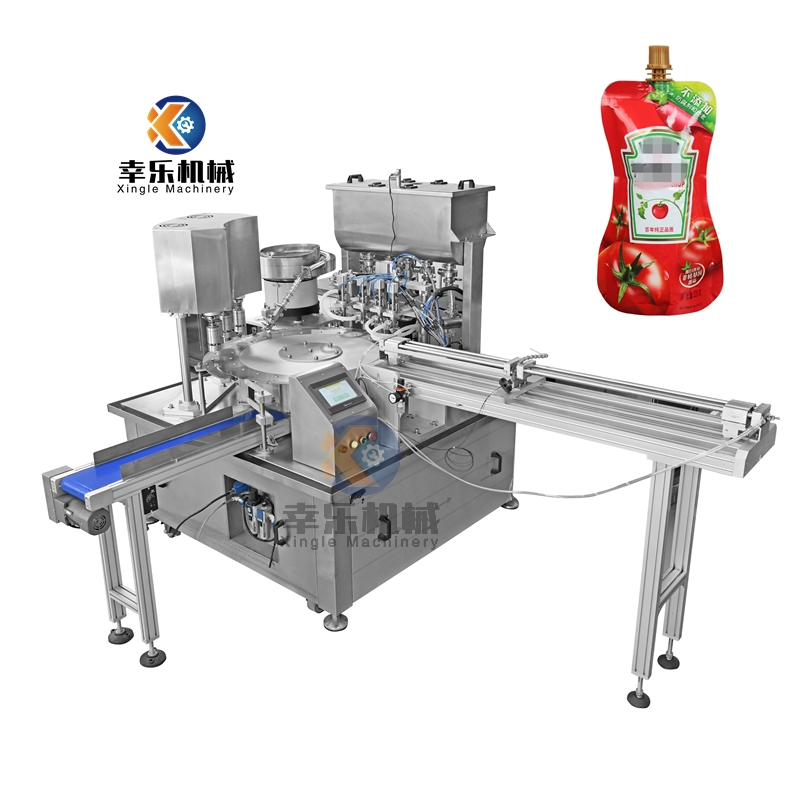 Máquina automática de enchimento e tampagem do saco do bico do detergente líquido