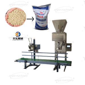 Máquina de embalagem automática de sacos de grânulos de alimentação com pesagem