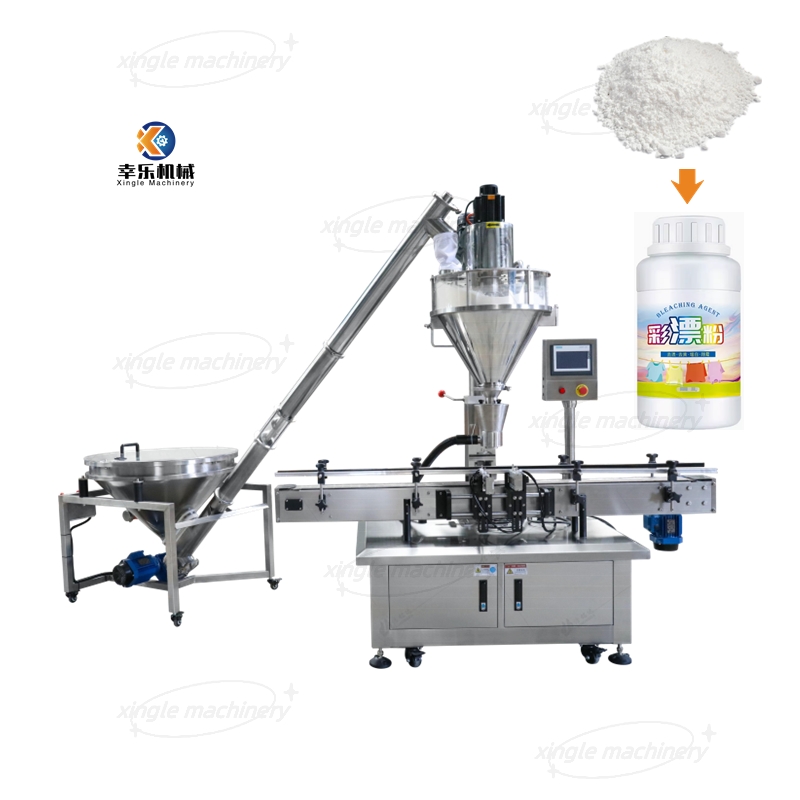 Máquina de enchimento de pó de especiarias secas com alimentação sem-fim totalmente automática