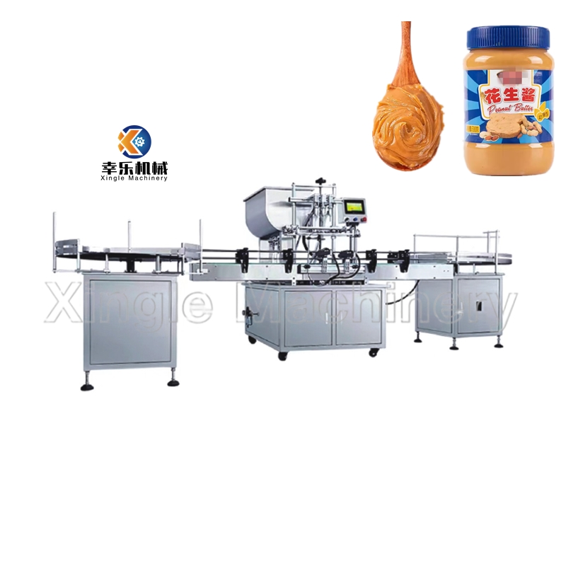 Máquina de enchimento automática de pasta líquida de três cabeças de alta precisão
