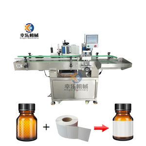 Máquina de rotulagem de garrafas redondas com posicionamento totalmente automático