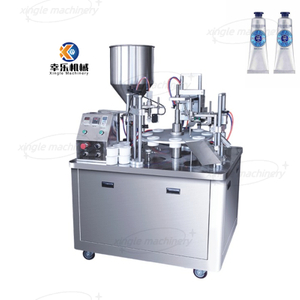 Máquina semiautomática de enchimento e selagem de tubos de alumínio