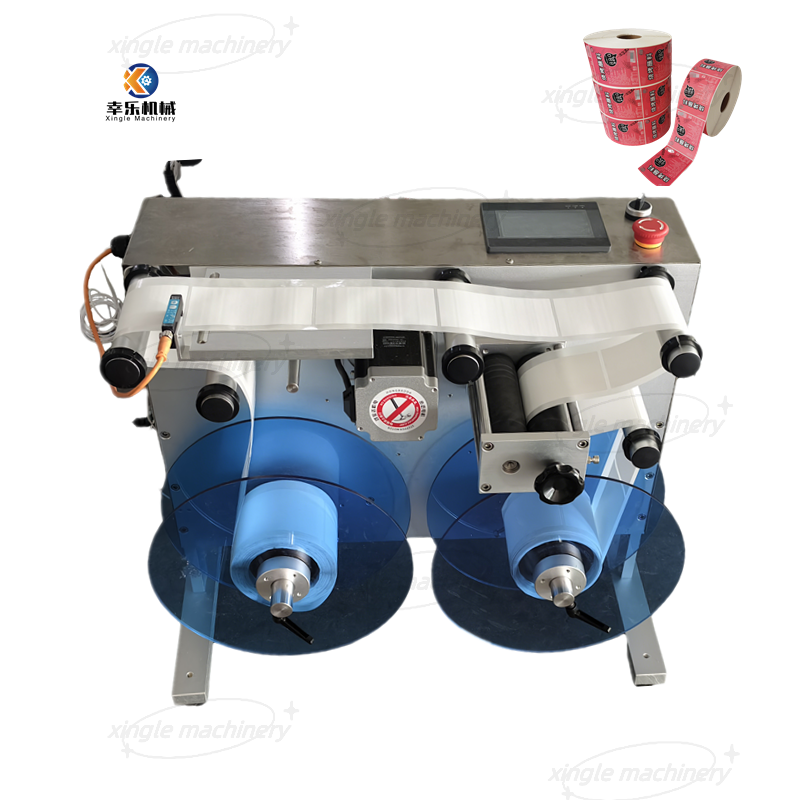 Máquina automática de rebobinamento de etiquetas para rebobinador de rolo elétrico de mesa