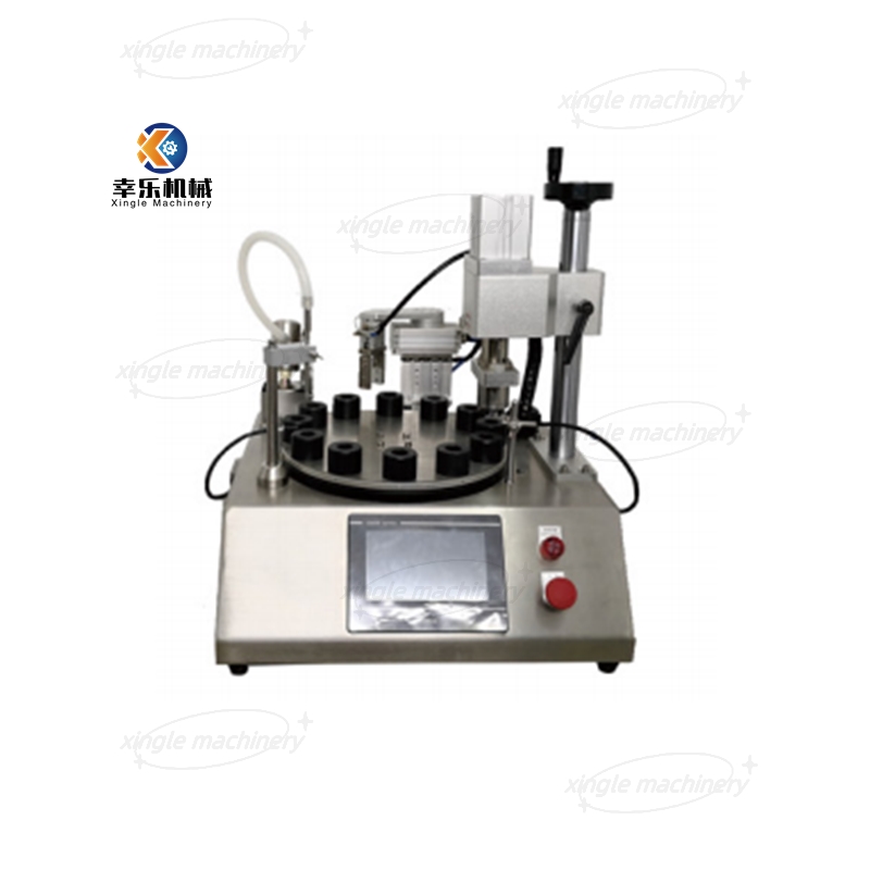 M&aacute;quina de enchimento e tampagem
