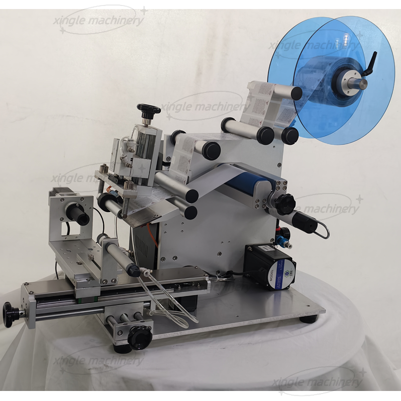 Máquina de etiquetagem multifuncional semiautomática de adesivos PLC