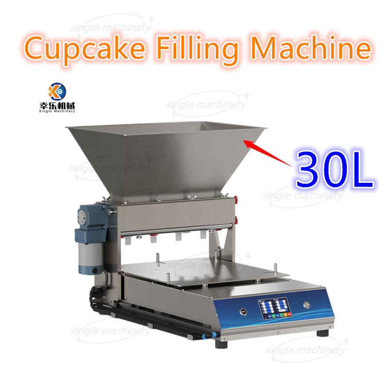 Máquina de enchimento automática pequena de mesa para fazer cupcakes de chocolate
