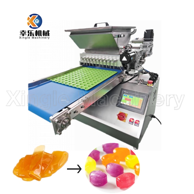 Máquina para fazer doces de chocolate com enchimento de mesa pequena