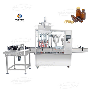 Máquina automática de enchimento e selagem de pasta grossa para frasco de frasco
