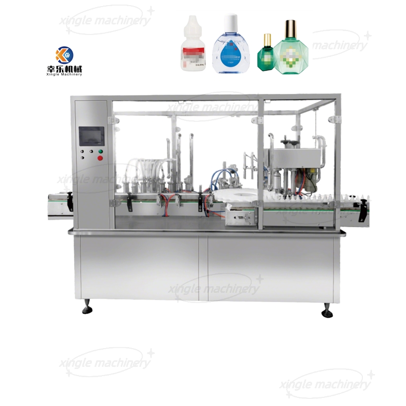 Máquina automática de enchimento e tampagem de colírio para garrafa de tubo de ensaio de 2-30ml