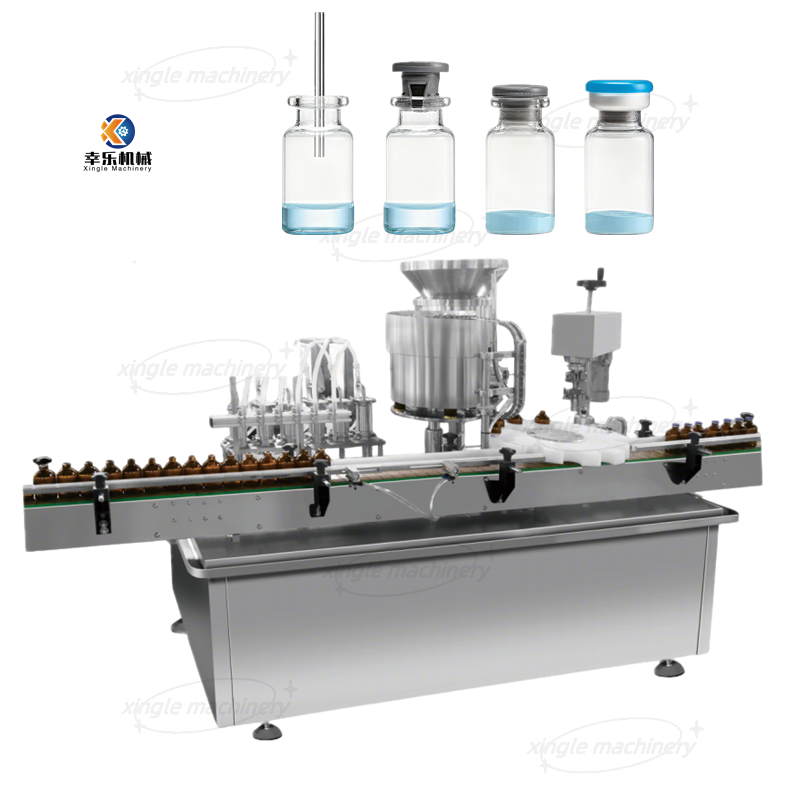 Máquina tampando superior de enchimento do frasco do líquido linear 10-100ml