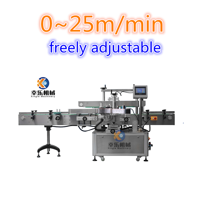 Máquina automática de rotulagem de adesivos de dupla face para garrafas