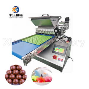 Máquina para fazer doces de chocolate com enchimento de mesa pequena