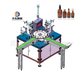 Máquina automática completa de enchimento e tampagem de frascos de perfume líquido