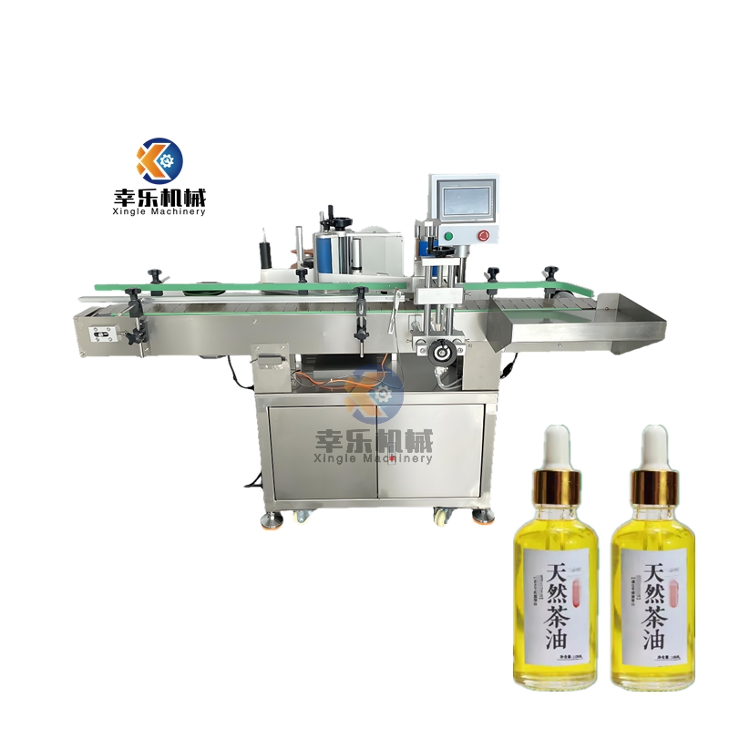 Máquina de rotulagem de garrafas redondas com posicionamento totalmente automático