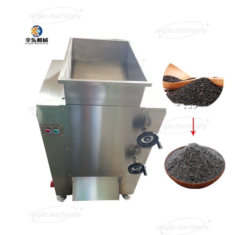 Máquina automática de moedor de amêndoa e especiarias de amendoim com material oleoso
