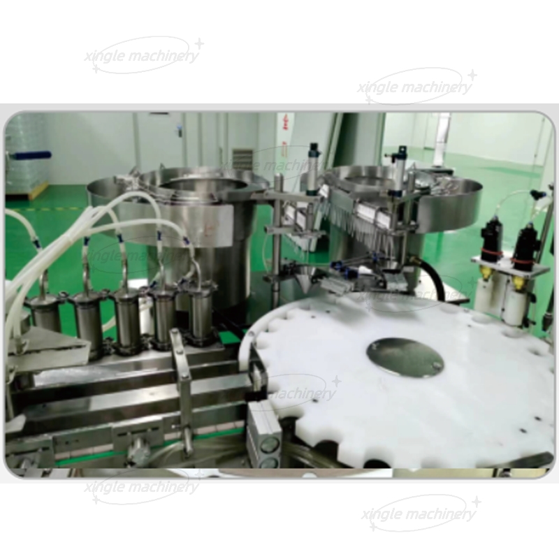 Auto engarrafamento giratório do pulverizador do tubo de ensaio 5-250ml e máquina da selagem