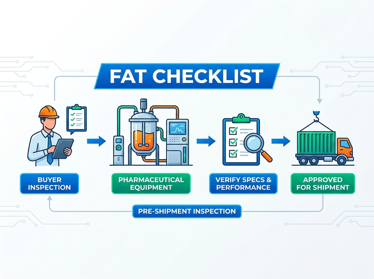Lista de verifica&ccedil;&atilde;o FAT para equipamentos farmac&ecirc;uticos