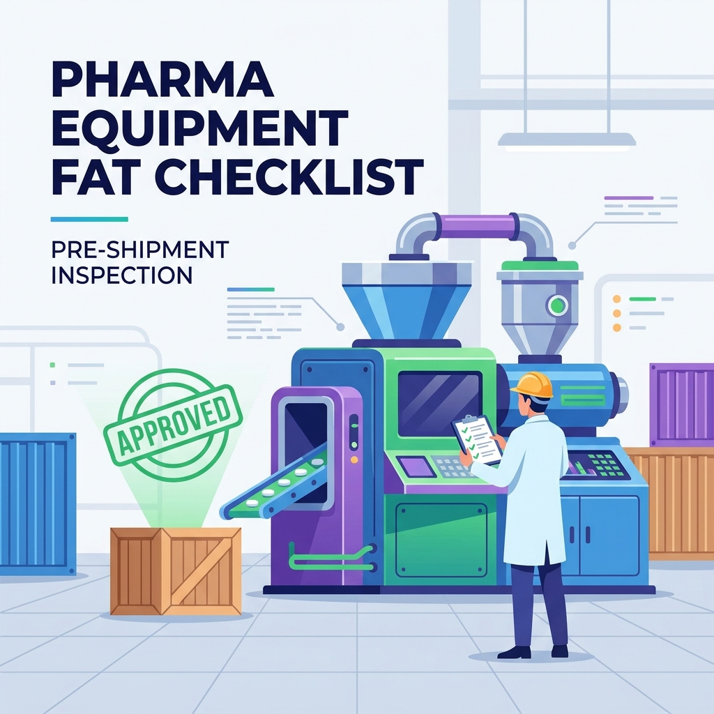 Lista de verificação FAT para equipamentos farmacêuticos: o que os compradores devem inspecionar antes do envio