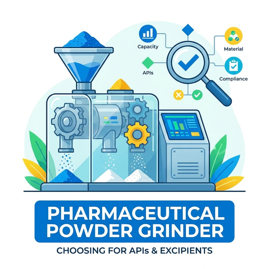Como escolher um moedor de pó farmacêutico para APIs e excipientes
