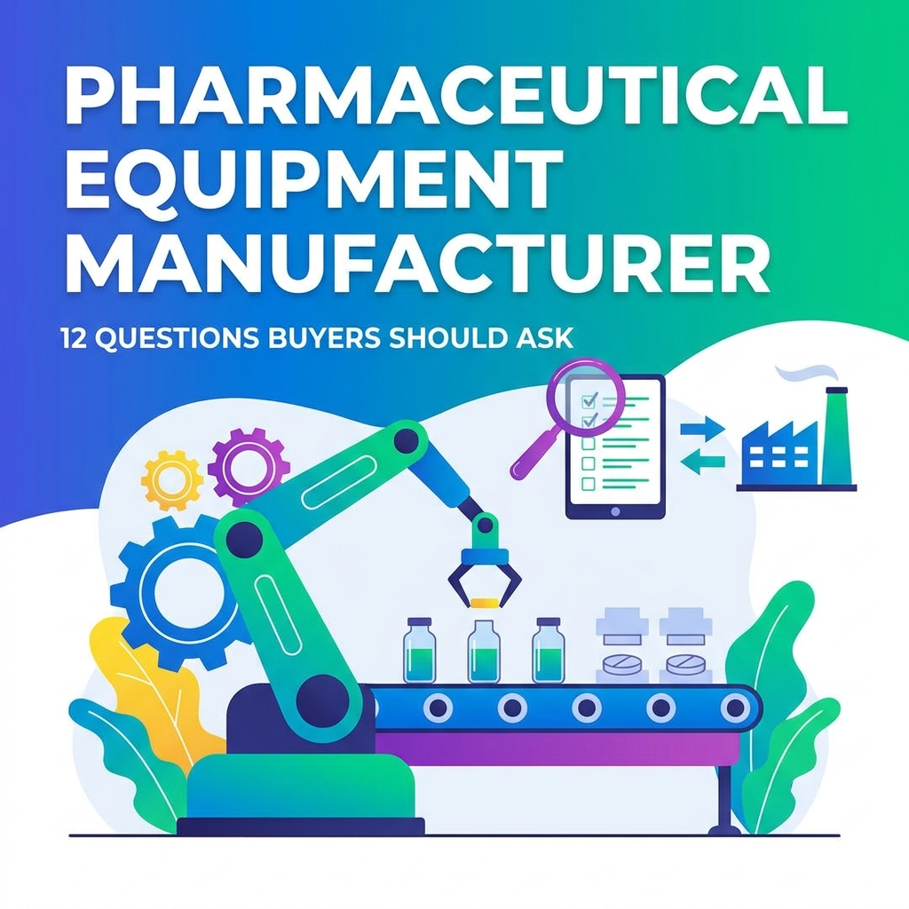 Como escolher um fabricante de equipamentos farmacêuticos: 12 perguntas que os compradores devem fazer